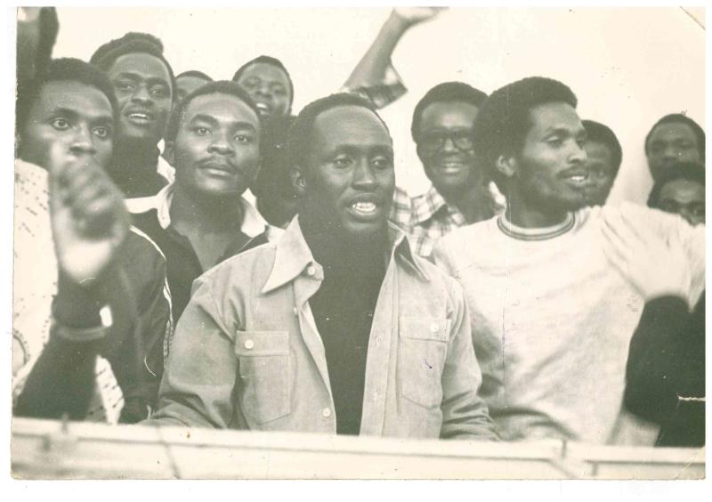 A young Ngugi after his release in 1978